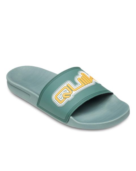Sandały wsuwane dla Mężczyzn RIVI Zielony. Zielone sandały Quiksilver, z gumy, bez zapięcia. Za 151.70 zł.