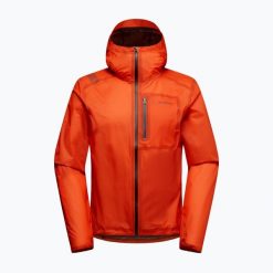 Kurtka do biegania męska La Sportiva Ethereal Pro. Czerwone kurtki La Sportiva, m, bez wzorów, z materiału, bez kaptura. Za 1,159.00 zł.