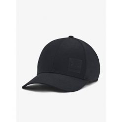 Czapka z daszkiem Under Armour UA ArmourVent Stretch Fit Cap. Czarne czapki z daszkiem Under Armour, bez wzorów. Za 125.81 zł.
