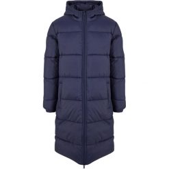 Męska Długa Kurtka Puchowa. Niebieskie kurtki Urban Classics, m, bez wzorów, z puchu, bez kaptura. Za 319.99 zł.
