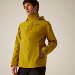 Męska Kurtka Wodoodporna Matt II. Żółte kurtki Regatta, m, bez wzorów, z materiału, z kapturem. Za 247.99 zł.
