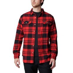 Koszula męska Columbia Flare Gun Stretch Flannel. Czerwone koszule Columbia, m, bez wzorów, bez kołnierzyka, bez ramiączek. Za 327.90 zł.