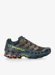 Buty turystyczne La Sportiva Ultra Raptor II GTX. Niebieskie buty turystyczne La Sportiva, bez wzorów, z gore-texu, bez zapięcia, trekkingowe, gore-tex. Za 823.89 zł.