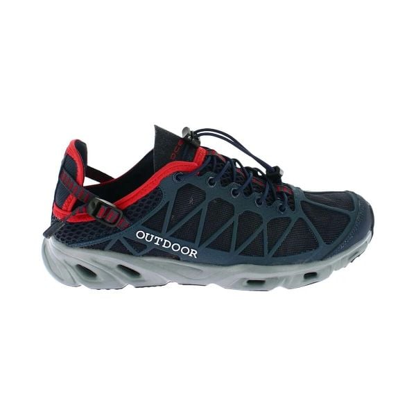 Buty turystyczne amfibijne Élémenterre Colca. Niebieskie buty trekkingowe Elementerre, bez wzorów, bez zapięcia. Za 273.50 zł.