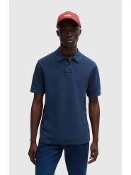 Hugo Boss Underwear Koszulka polo w kolorze granatowym rozmiar: XL. Niebieskie koszulki polo sportowe Hugo Boss Underwear, xl, bez wzorów, z bawełny, bez kołnierzyka, bez ramiączek. Za 230.95 zł.