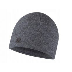 Czapka z wełny merino o strukturze polaru. Szare czapki zimowe Buff, bez wzorów, z polaru. Za 169.90 zł.