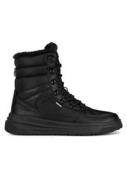 MEXX Trzewiki MI001010943M Czarny. Czarne botki sznurowane Mexx, bez wzorów, z materiału, bez obcasa, bez zapięcia. Za 279.99 zł.