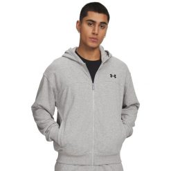 Bluza Under Armour Ua Rival Lw Fz Dorośli. Szare bluzy z kapturem Under Armour, m, bez wzorów, z bawełny, z kapturem. Za 362.99 zł.