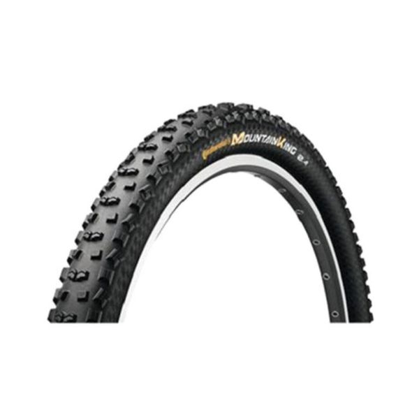 Miękka opona do rowerów górskich Continental Mountain King 58-622. Czarne bezrękawniki CONTINENTAL, bez wzorów, bez kołnierzyka, bez ramiączek. Za 333.22 zł.
