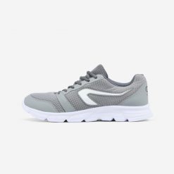 Buty do biegania męskie Decathlon Run One. Szare buty do biegania Decathlon, bez wzorów, bez zapięcia, do biegania. Za 59.99 zł.