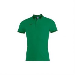 Koszulka polo do tenisa męska Joma Bali II. Zielone koszulki polo Joma, m, bez wzorów, z bawełny, bez kołnierzyka, bez ramiączek, do piłki nożnej. Za 248.00 zł.