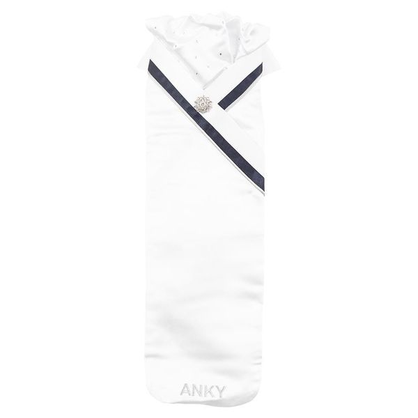 Krawat jeździecki ANKY Stock Symphony C-Wear. Białe krawaty i muchy ANKY, bez wzorów, z materiału. Za 283.25 zł.