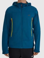 4F Kurtka softshellowa w kolorze granatowym rozmiar: M. Niebieskie kurtki outdoor i hardshell 4F, m, bez wzorów, bez kaptura. Za 215.21 zł.