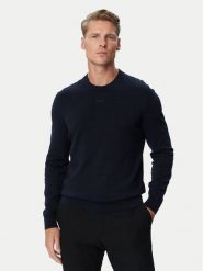 HUGO Sweter San Cassius-C2 50553588 Granatowy Regular Fit. Niebieskie swetry rozpinane Hugo, m, bez wzorów, z bawełny, bez kołnierzyka, bez ramiączek. Za 449.99 zł.