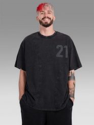 4F T-shirt oversize z nadrukiem męski 4F x Tomasz Fornal - szary S. Szare t-shirty sportowe 4F, z aplikacjami, z materiału, bez ramiączek. W wyprzedaży za 89.99 zł.