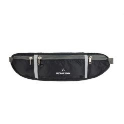 Saszetka do paska Waist bag. Szare torby na ramię Bergson, bez wzorów, bez dodatków. Za 47.99 zł.