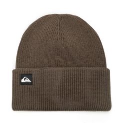 Czapka Quiksilver. Brązowe czapki zimowe Quiksilver, bez wzorów. Za 59.99 zł.