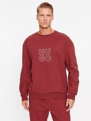 Hugo Bluza 50501590 Czerwony Regular Fit. Czerwone bluzy Hugo, m, bez wzorów, z bawełny, bez kaptura. Za 269.99 zł.