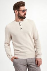 Sweter męski Henley JOOP! JEANS. Swetry nierozpinane JOOP! Jeans, l, bez wzorów, z jeansu, bez kołnierzyka, bez ramiączek. W wyprzedaży za 584.25 zł.