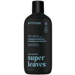 Attitude SUPER LEAVES, Szampon i odżywka do włosów 2w1 dla mężczyzn, pielęgnacja skóry głowy - Euk. Szampony i pielęgnacja attitude. Za 66.69 zł.