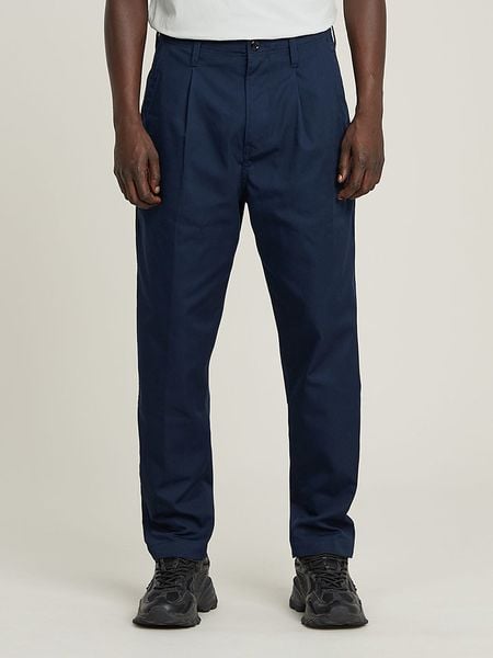 G-Star Spodnie chino w kolorze granatowym rozmiar: W31/L30. Niebieskie eleganckie spodnie G-Star, l, z bawełny, retro. Za 186.19 zł.