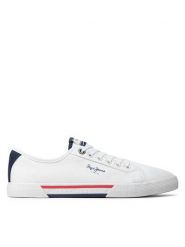Pepe Jeans Tenisówki Brady Basic PMS30816 Biały. Białe trampki Pepe Jeans, m, bez wzorów, bez zapięcia. Za 209.99 zł.