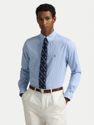 Polo Ralph Lauren Koszula 710929344018 Błękitny Slim Fit. Niebieskie koszule Polo Ralph Lauren, m, bez wzorów, z bawełny, bez kołnierzyka, bez ramiączek. Za 499.99 zł.