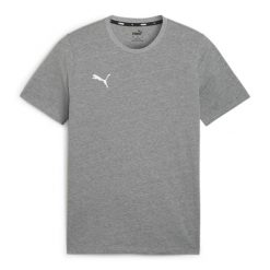 Koszulka sportowa męska Puma Team Goal Casuals. Białe t-shirty sportowe Puma, bez wzorów, z bawełny, bez ramiączek, na fitness i siłownię. Za 72.00 zł.