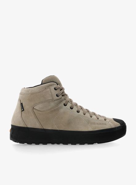 Buty outdoor męskie Scarpa Mojito Wrap Mid GTX. Brązowe trekkingi Scarpa, bez wzorów, z gore-texu, bez zapięcia. Za 787.59 zł.