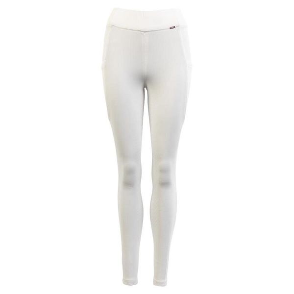 Legginsy jeździeckie o średniej przyczepności Premiere Bouvardia. Białe legginsy długie sportowe PREMIERE, m, bez wzorów, do jazdy konnej. Za 179.50 zł.