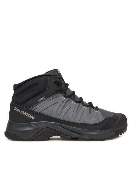 Salomon Trekkingi X-Adventure Coldrush Waterproof L47856000 Szary. Szare buty trekkingowe Salomon, bez wzorów, z materiału, bez zapięcia. Za 619.99 zł.
