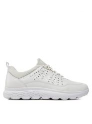 Geox Sneakersy U Spherica U45BYC 00043 C1000 Biały. Białe buty sportowe casual Geox, bez wzorów, ze skóry, bez zapięcia. Za 649.99 zł.