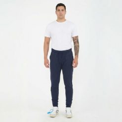 Mężczyzna Spodnie fitness fiondo niebieskie. Niebieskie spodnie treningowe długie Legea, m, bez wzorów. Za 100.00 zł.