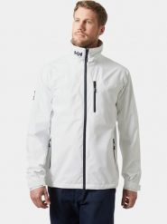 Kurtka Żeglarska Męska Helly Hansen Crew 2.0. Białe kurtki Helly Hansen, m, bez wzorów, z materiału, bez kaptura. Za 729.00 zł.