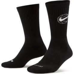 Skarpety męskie nike crew everyday basketball 3 pair black. Czarne skarpety Nike, bez wzorów. Za 64.00 zł.