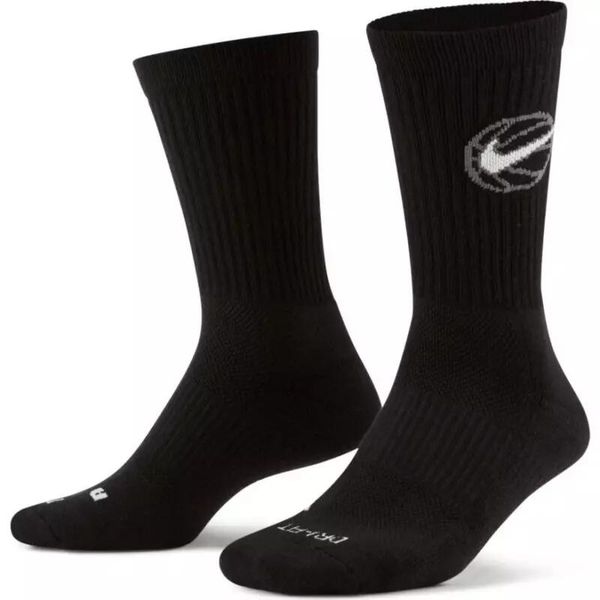 Skarpety męskie nike crew everyday basketball 3 pair black. Czarne skarpety Nike, bez wzorów. Za 64.00 zł.