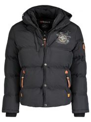 Geographical Norway Kurtka zimowa "Verveine" w kolorze czarnym rozmiar: XXL. Czarne kurtki Geographical Norway, na zimę, xxl, bez wzorów, ze skóry, bez kaptura. Za 281.10 zł.