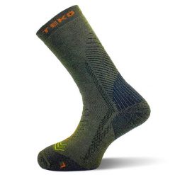 Skarpety sportowe z wełną merino Teko ecoHIKE Discovery Light Half Cushion 2.0. Niebieskie skarpetki sportowe TEKO, bez wzorów, z wełny. Za 70.99 zł.