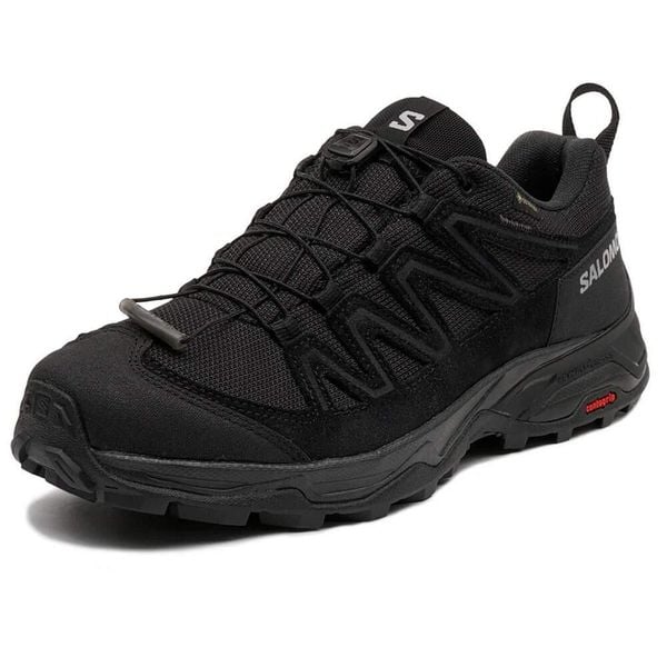 Buty do biegania męskie Salomon X Ward Leather Mid Gtx. Czarne buty do biegania Salomon, bez wzorów, z gore-texu, bez zapięcia. Za 587.00 zł.