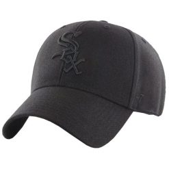 Czapka z daszkiem dla dorosłych 47 Brand MLB Chicago White Sox Cap. Czarne czapki z daszkiem 47 Brand, bez wzorów, z materiału. Za 179.50 zł.