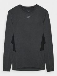 4F Koszulka sportowa w kolorze antracytowym rozmiar: S. Czarne t-shirty sportowe 4F, bez wzorów, z materiału, bez ramiączek, outdoorowe. Za 32.98 zł.