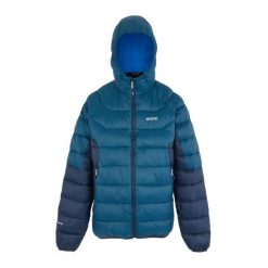 Męska Ocieplana Kurtka Z Kapturem Dalent. Niebieskie kurtki Regatta, m, bez wzorów, z puchu, z kapturem. Za 167.99 zł.