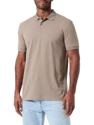 Hugo Boss Fashion Koszulka polo w kolorze szarobrązowym rozmiar: XXL. Brązowe koszulki polo Hugo Boss Fashion, xxl, bez wzorów, z bawełny, bez kołnierzyka, bez ramiączek. Za 210.32 zł.