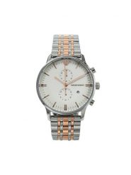 Emporio Armani Zegarek AR0399 Srebrny. Szare, analogowe zegarki Emporio Armani, srebrne. Za 1,079.00 zł.