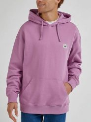 Lee Bluza w kolorze fioletowym rozmiar: XL. Różowe bluzy Lee, xl, bez wzorów, z bawełny, z kapturem. Za 131.74 zł.