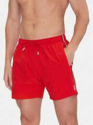 BOSS Szorty kąpielowe Iconic 50491594 Czerwony Regular Fit. Czerwone kąpielówki Boss, m, bez wzorów, z syntetyku. Za 169.99 zł.
