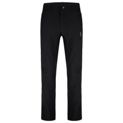 Spodnie outdoor LOAP Urfalan męskie, Tecnosoft, czarne, S. Czarne trekkingi MEN'S HEALTH, bez wzorów, bez zapięcia. Za 256.99 zł.