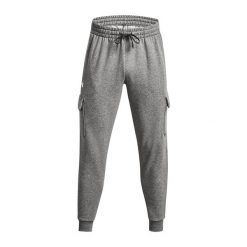 Spodnie męskie Under Armour Rival Fleece Cargo Jogger. Zielone joggery i bojówki Under Armour, m, bez wzorów, sportowe. Za 169.99 zł.