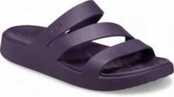 Klapki Dla Dorosłych Crocs Getaway Strappy. Fioletowe klapki Crocs, z materiału. Za 139.99 zł.