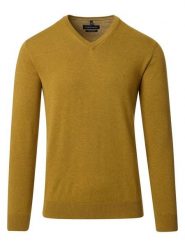 CASAMODA Sweter w kolorze musztardowym rozmiar: 3XL. Żółte swetry nierozpinane CASAMODA, xl, bez wzorów, z bawełny, bez kołnierzyka, bez ramiączek. Za 113.99 zł.
